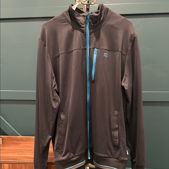 Travis Mathew Other - Men's Black Travis Mathew Zip-Up Jacket with Blue Trim
